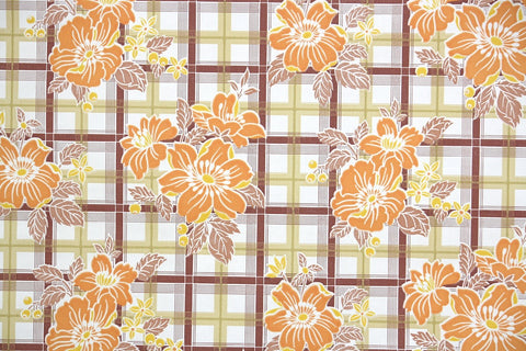 1970s Floral Vintage Wallpaper