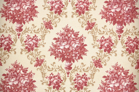 1970s Floral Vintage Wallpaper