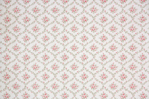 1980s Floral Vintage Wallpaper