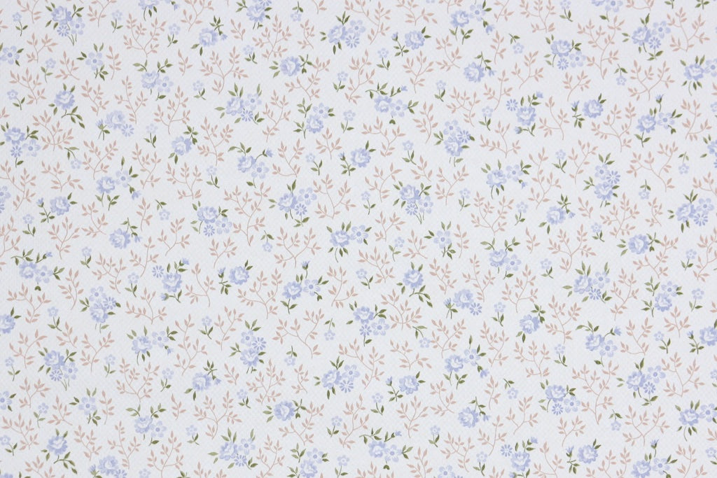 1980s Floral Vintage Wallpaper