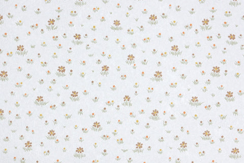 1980s Floral Vintage Wallpaper