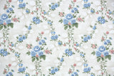 1980s Floral Vintage Wallpaper