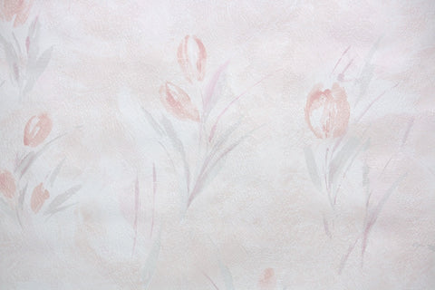 1980s Floral Vintage Wallpaper