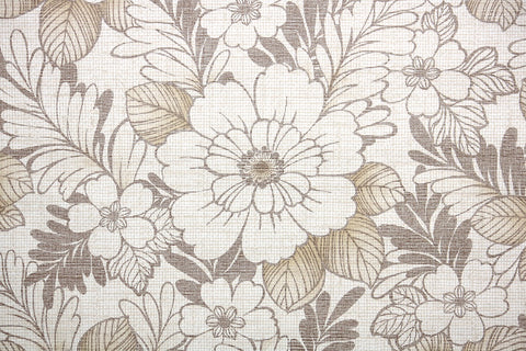 1970s Floral Vintage Wallpaper