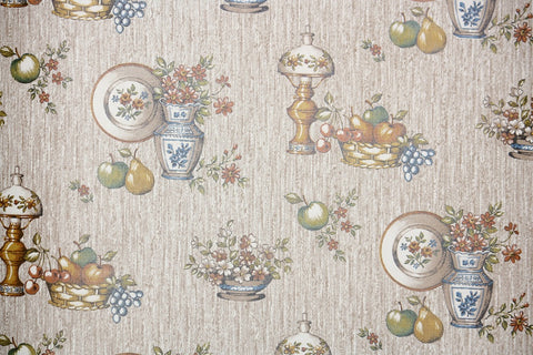 1980s Kitchen Vintage Wallpaper