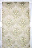 1970s Damask Vintage Wallpaper