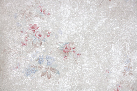 1980s Floral Vintage Wallpaper