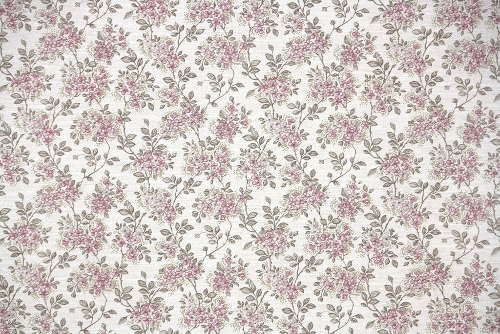 1970s Floral Vintage Wallpaper
