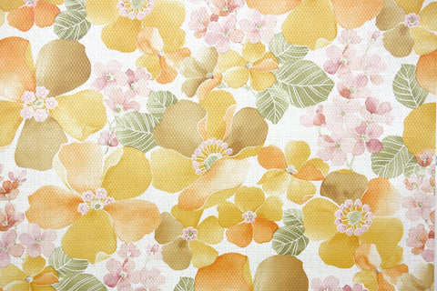 1970s Floral Vintage Wallpaper