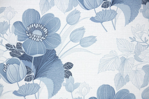 1970s Floral Vintage Wallpaper