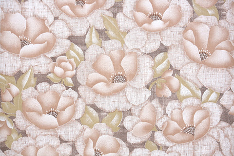 1970s Floral Vintage Wallpaper