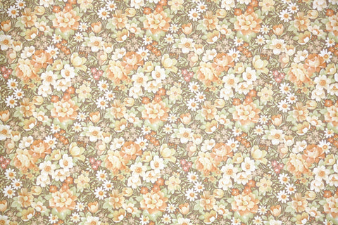 1970s Floral Vintage Wallpaper