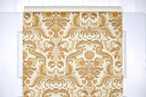 1970s Floral Damask Vintage Wallpaper