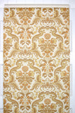 1970s Floral Damask Vintage Wallpaper