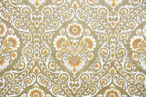 1970s Damask Vintage Wallpaper