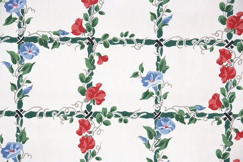 1940s Floral Vintage Wallpaper